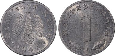1940-F Pfg J-369 Zinc MS65