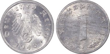 1940-F Pfg J-369 Zinc MS65