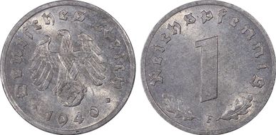 1940-F Pfg J-369 Zinc MS65