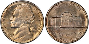 1942 5C Nickel MS65