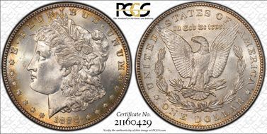 1888 $1 MS64