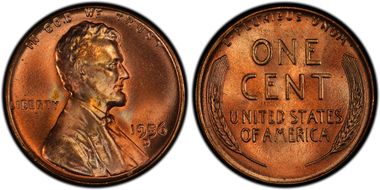 1956-D 1C MS66+ RD