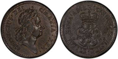 1723 Penny Rosa Americana AU58