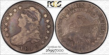 1812/1 50C Overton 101, Large 8 F15