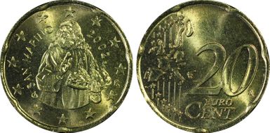 2002-R € 0.20 MS66