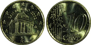 2002-R € 0.10 MS66