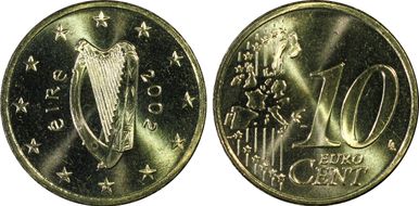2002 € 0.10 MS66