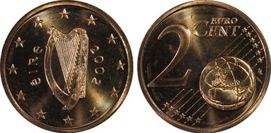 2002 € 0.02 MS66RD