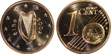 2002 € 0.01 MS64RD