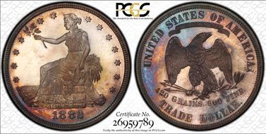 1882 T$1 Trade PR66