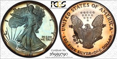 1986-S $1 Silver Eagle PR68DCAM