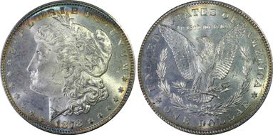 1878 7/8TF $1 Weak MS64