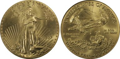 1997 $50 Gold Eagle N1