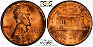 1959 1C MS66RD
