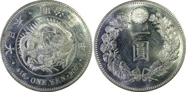 (1885) M18 1 Yen JNDA 01-10 MS64
