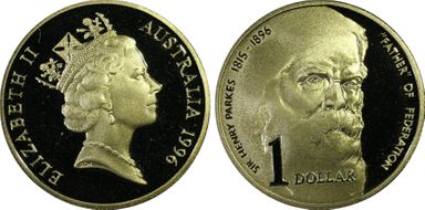 1996 $1 Parkes PR69DCAM