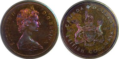 1971 S$1 British Columbia Ag SP66