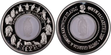 2007 £2 Penguins of the Antarctic PR68DCAM