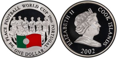 2002 $1 World Cup Portugal PR69DCAM