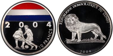 2004 10 Fr Euro Cup - Dutch Flag PR68DCAM