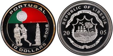 2005 $10 WC-Portugal PR69DCAM