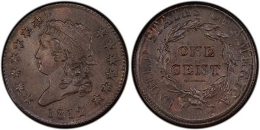 1812 1C Small Date MS64BN