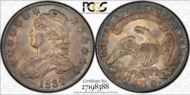 1832 50C Small Letters AU55