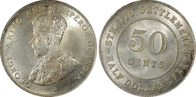 1921 50C MS65+