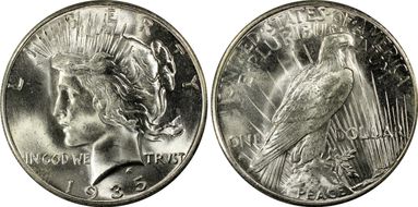 1935-S $1 MS65