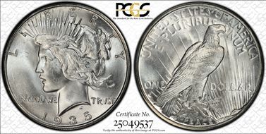 1935-S $1 MS65
