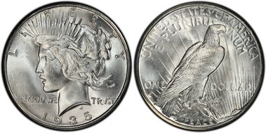 1935-S $1 MS65