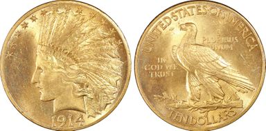 1914 $10 MS63