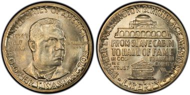 1949-D 50C Booker T. Washington MS67