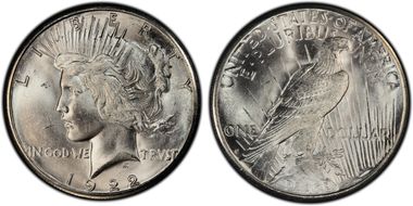 1922-S $1 MS64+