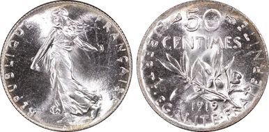 1919 50C Gad-420 F-190 MS67