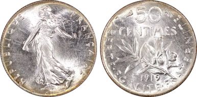 1919 50C Gad-420 F-190 MS66