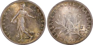 1920 1 Fr Gad-467 Semeuse MS64