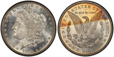 1878 7/8TF $1 Strong MS64
