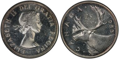 1953 25C No Strap MS64