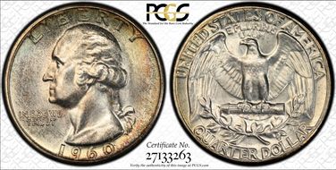 1960 25C MS66+