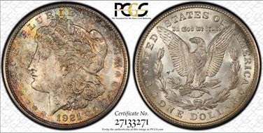 1921-D $1 MS65+