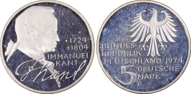 1974-D 5 Mk Kant KM-139 PR68DCAM