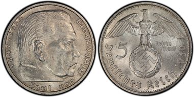 1939-B 5 Mk J-367 MS63