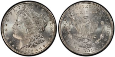 1885-S $1 VAM 6, S/S MS65