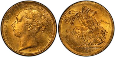 1883-M Sov St. George MS62+