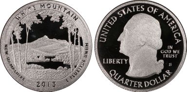 2013-S 25C White Mountain NP First Strike PR69DCAM