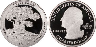 2013-S 25C Great Basin NP First Strike PR70DCAM