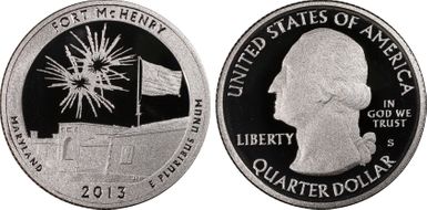 2013-S 25C Fort McHenry NP First Strike PR69DCAM