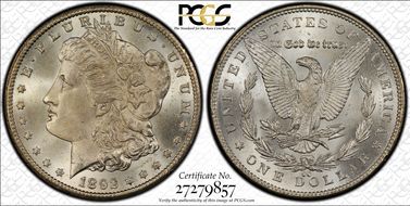 1892-CC $1 MS65+