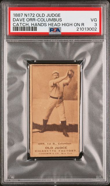 1887 N172 OLD JUDGE Dave Orr-Columbus front